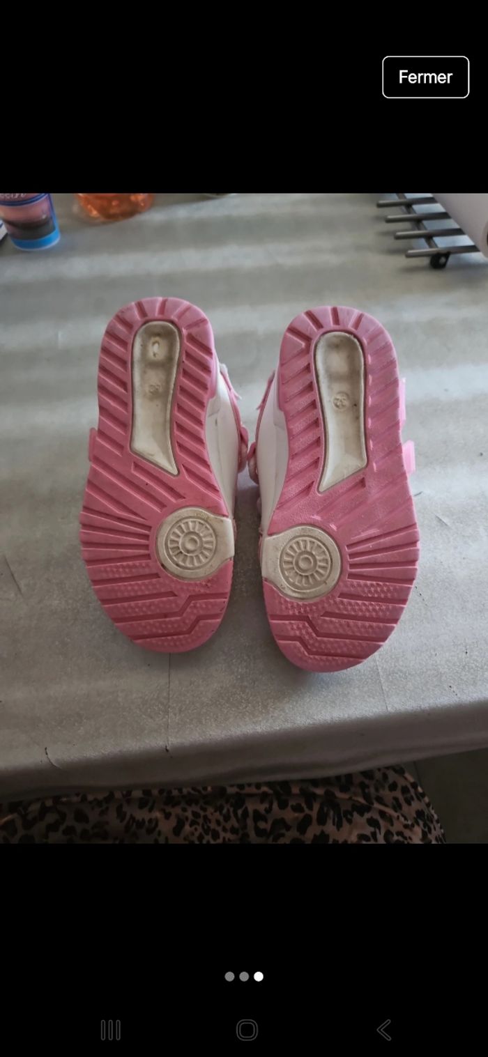 Basket fille Rose et blanche - photo numéro 3