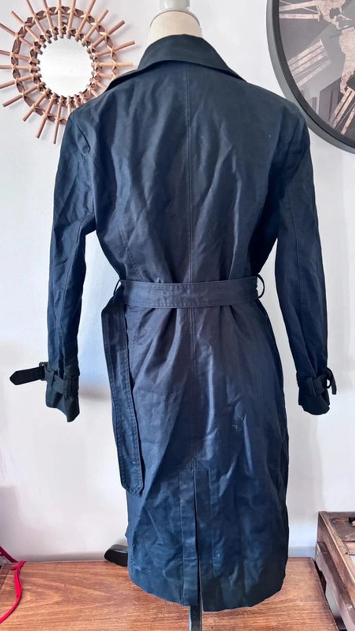 💕 long trench noir taille 40 L #mango - photo numéro 5