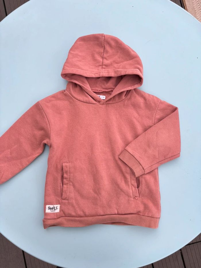 Sweat vieux rose - 3 ans