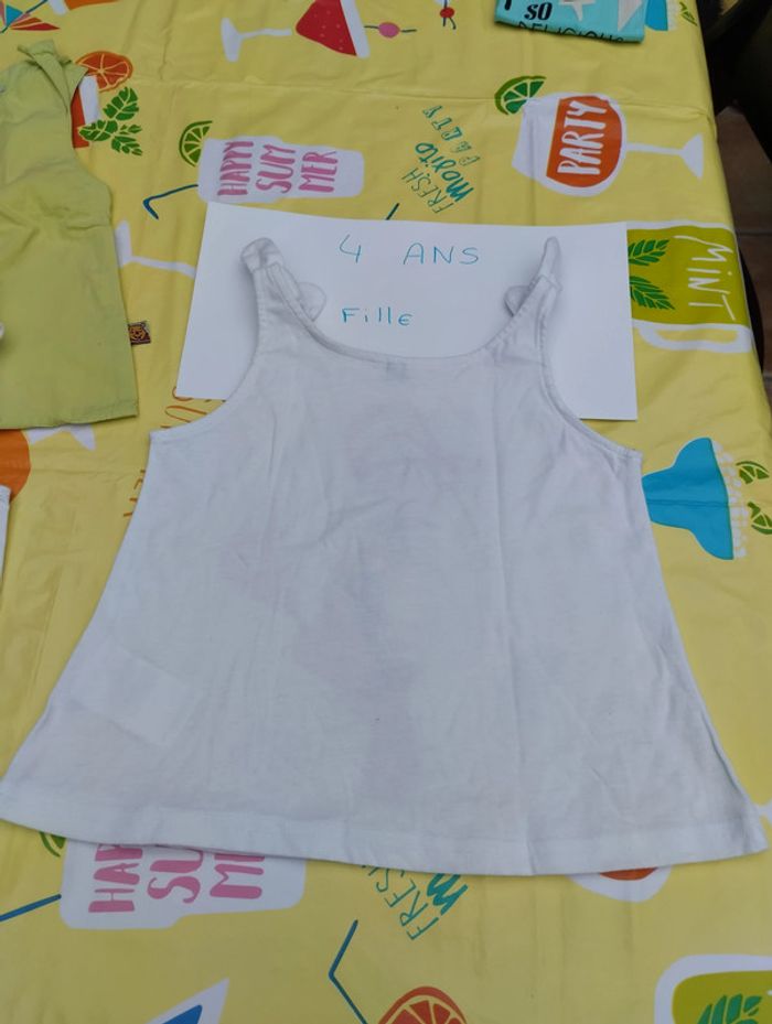Débardeur blanc 4 ans fille - photo numéro 6