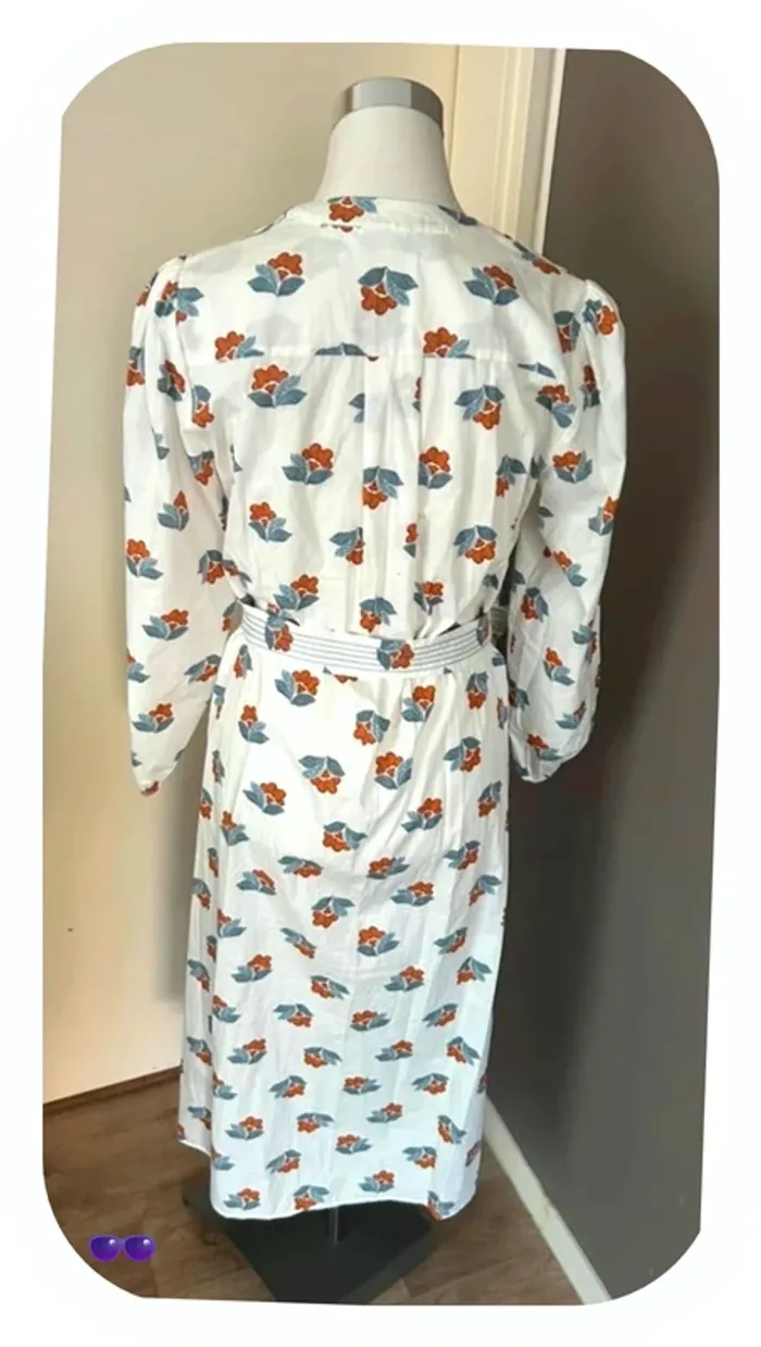 Zara robe blonde/femme, taille M/38 manches longues - photo numéro 4