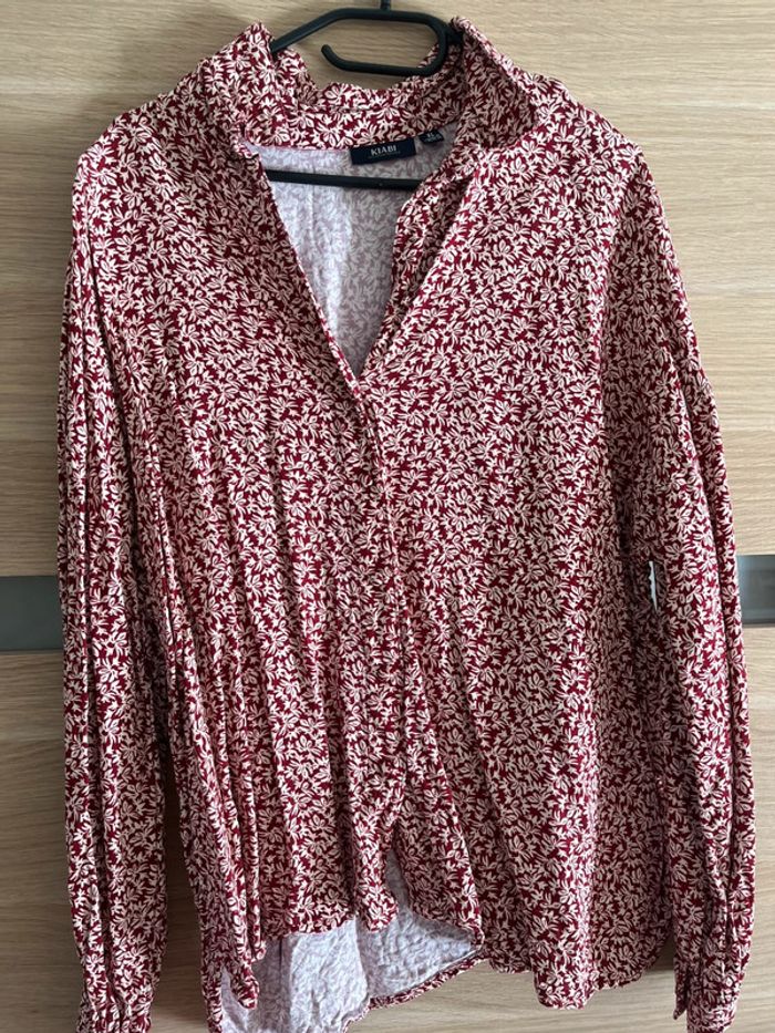 Chemise blouse rouge xl