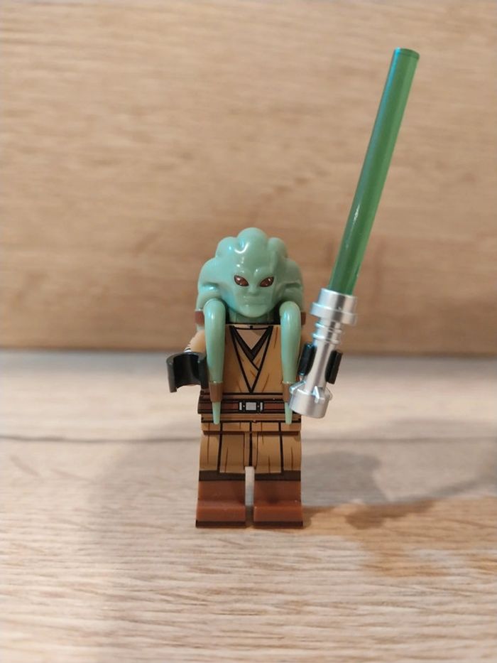 Figurine type lego custom Jedi Kit Fisto star wars
