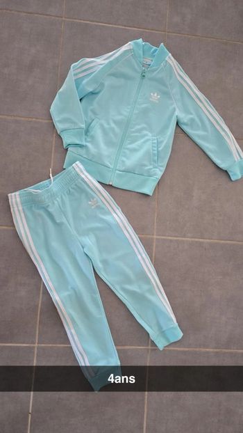 Ensemble jogging Adidas turquoise