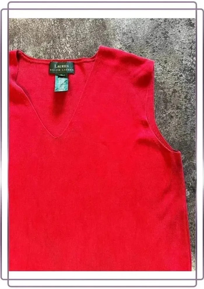 Sweat sans manches homme Ralph Lauren XL - Men sleeveless sweatshirt - Ärmelloses Herren - photo numéro 2