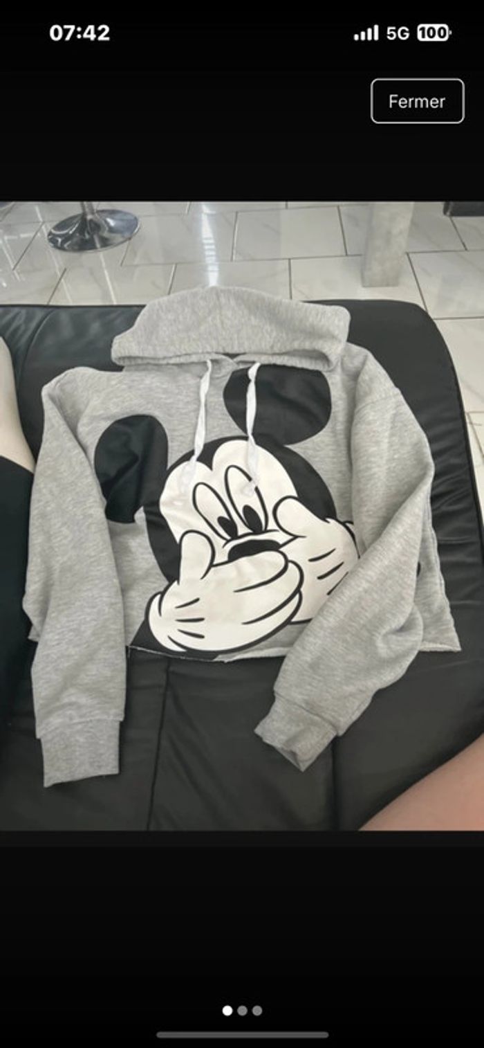 Sweet capuche court mickey
