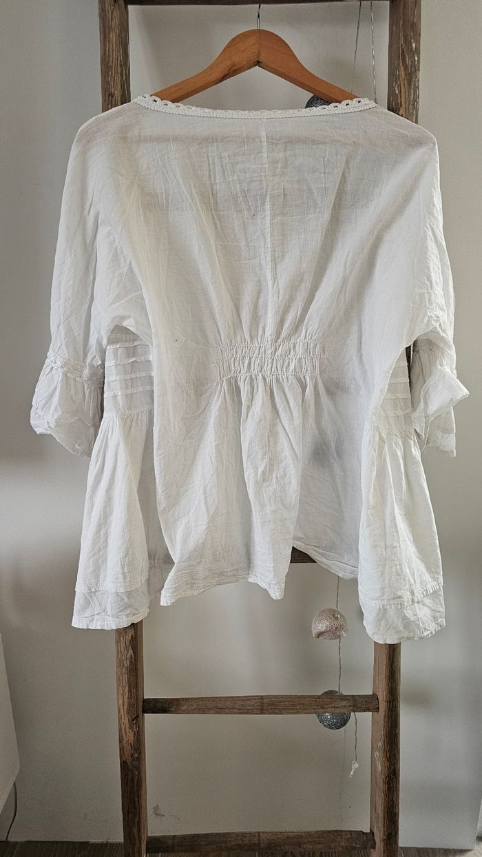 Surchemise blanche taille 38 M - photo numéro 3
