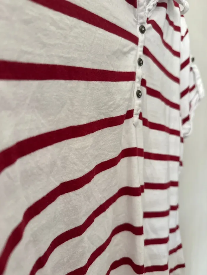 👚T- shirt femme - terre de Marins- blanc et rouge- très bon état - taille 5 - photo numéro 9