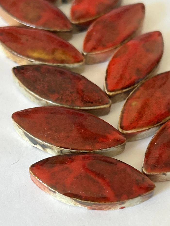 B34, fin de stock, 14 cabochons en céramique - photo numéro 4