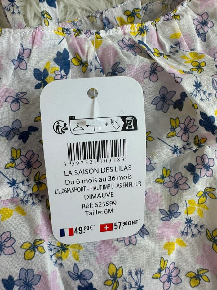 Ensemble top et short Marese taille 6 mois - photo numéro 7