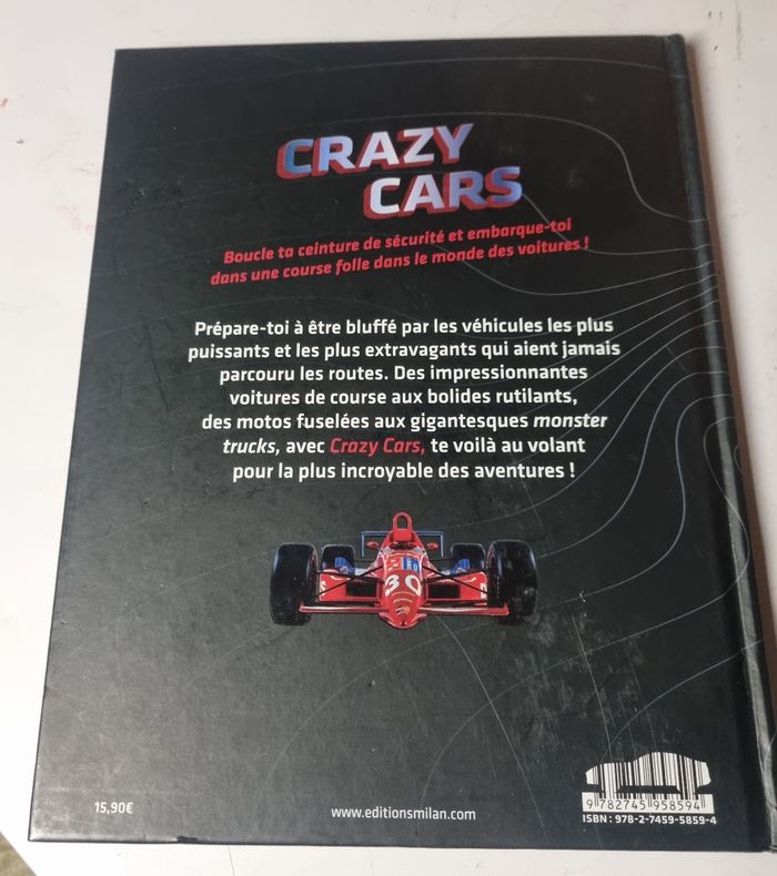 livre crazy cars édition milan - photo numéro 2