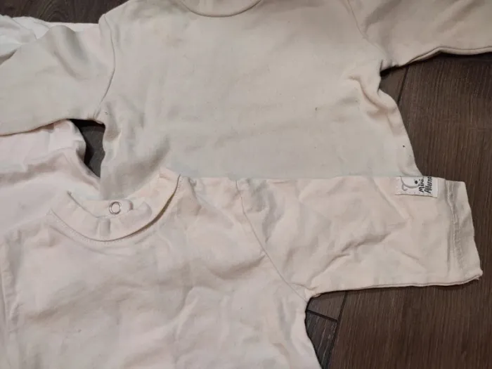 Lot 3 t-shirts blanc mixte 1 mois kitchoun mini alternatif just too cute - photo numéro 2