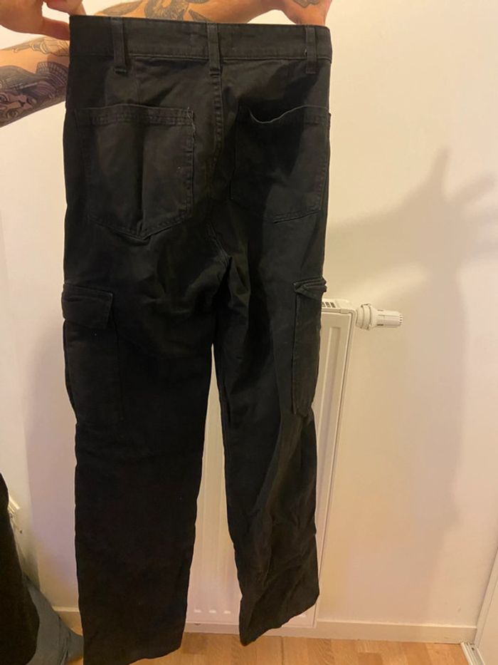 Pantalon cargo noir STR - photo numéro 3