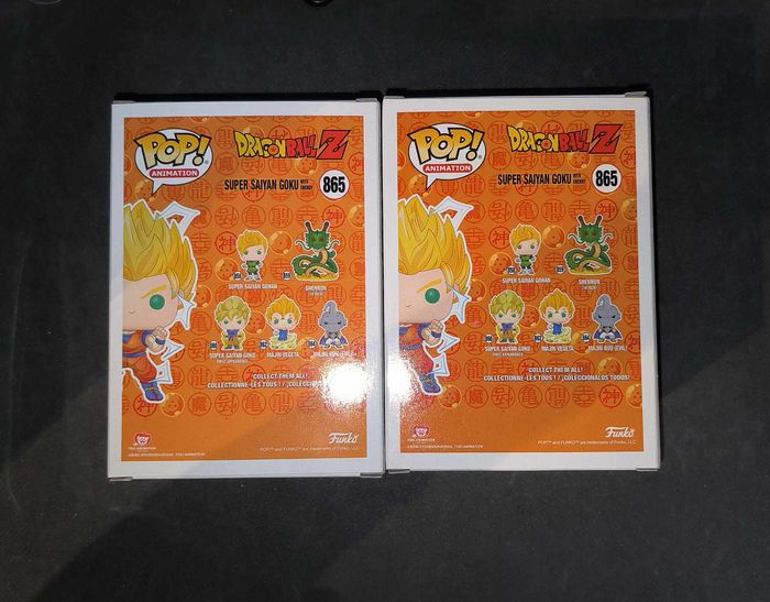 Lot 2 Funko Pop / Super Saiyan Goku N°865 / Dragon Ball Z / Spécial édition / Chase + Normal - photo numéro 3