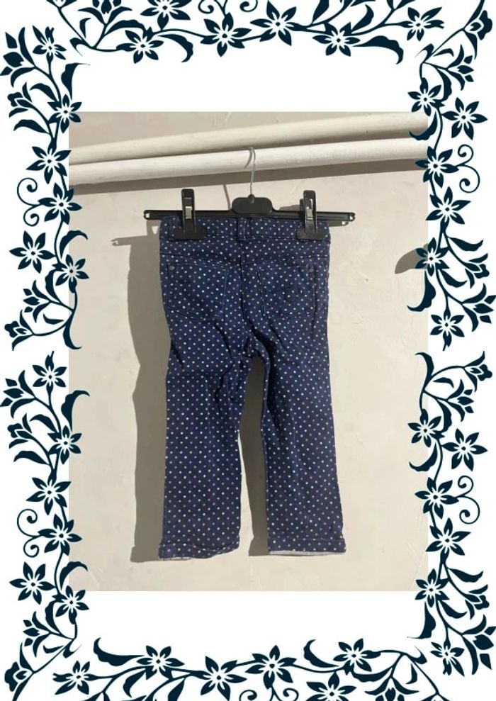 Pantalon à pois multicolore 18 mois - photo numéro 3