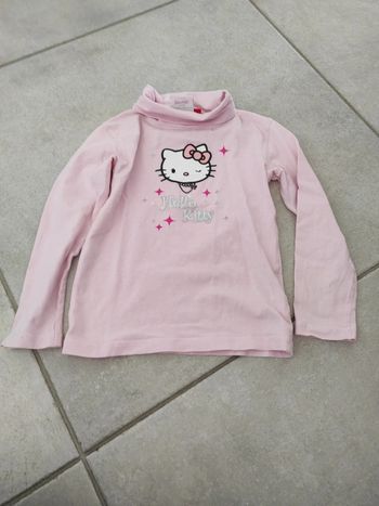Tee shirt col roulé 5 ans hello kitty
