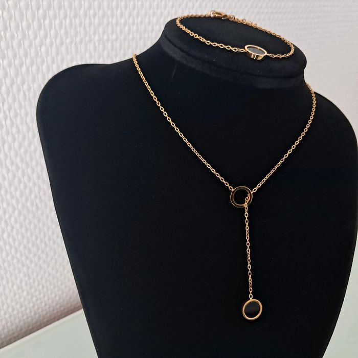 Parure collier y acier inoxydable - photo numéro 3