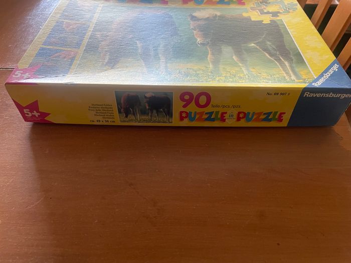 Puzzle 2 en 1 Ravensburger poulains âge 5 ans - photo numéro 3