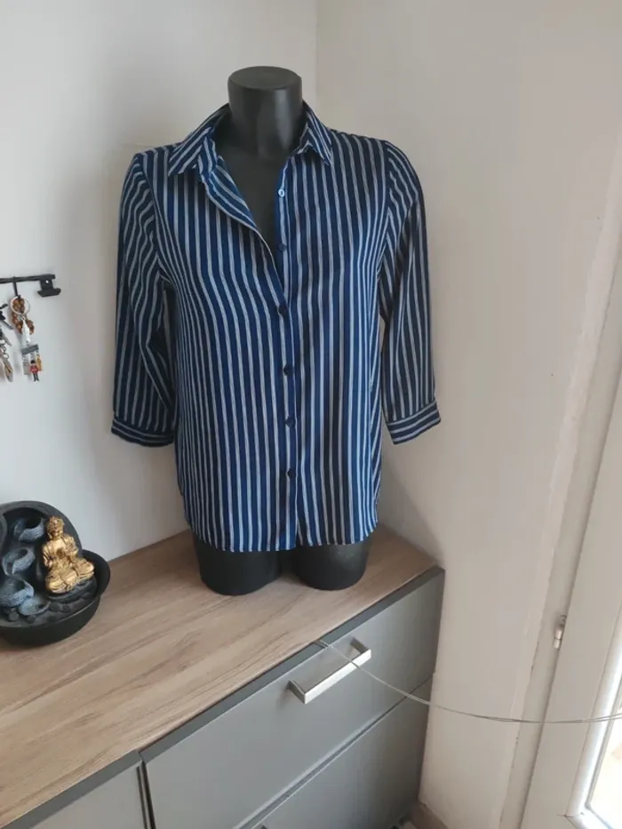 Chemise manches 3/4 taille 38