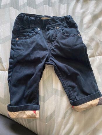 Jean burberry 9 mois tartan garçon