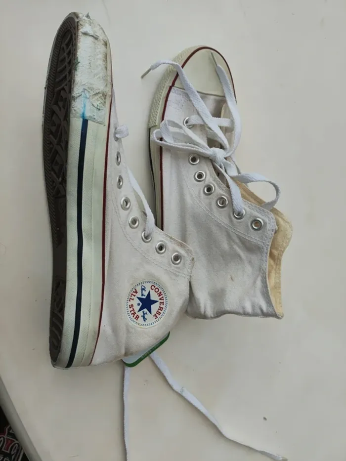 Basket converse blanche taille 44 - photo numéro 3