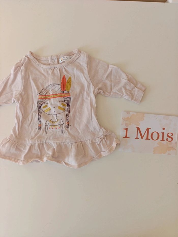 T-shirt 1mois Kitchoun - photo numéro 2