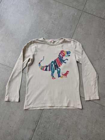 Tee shirt manches longues dinosaure 8 ans dpam