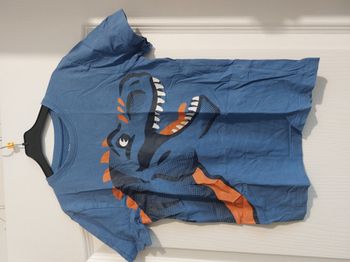 ensemble maillot et short bleu 10 ans