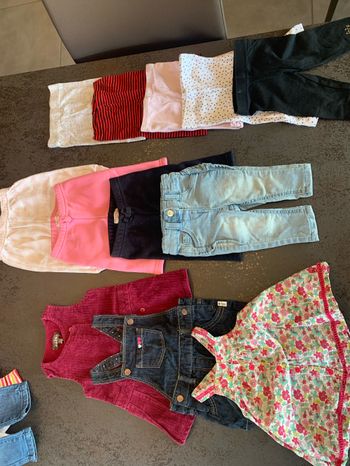 Lot 3 mois 24 pièces fille un un