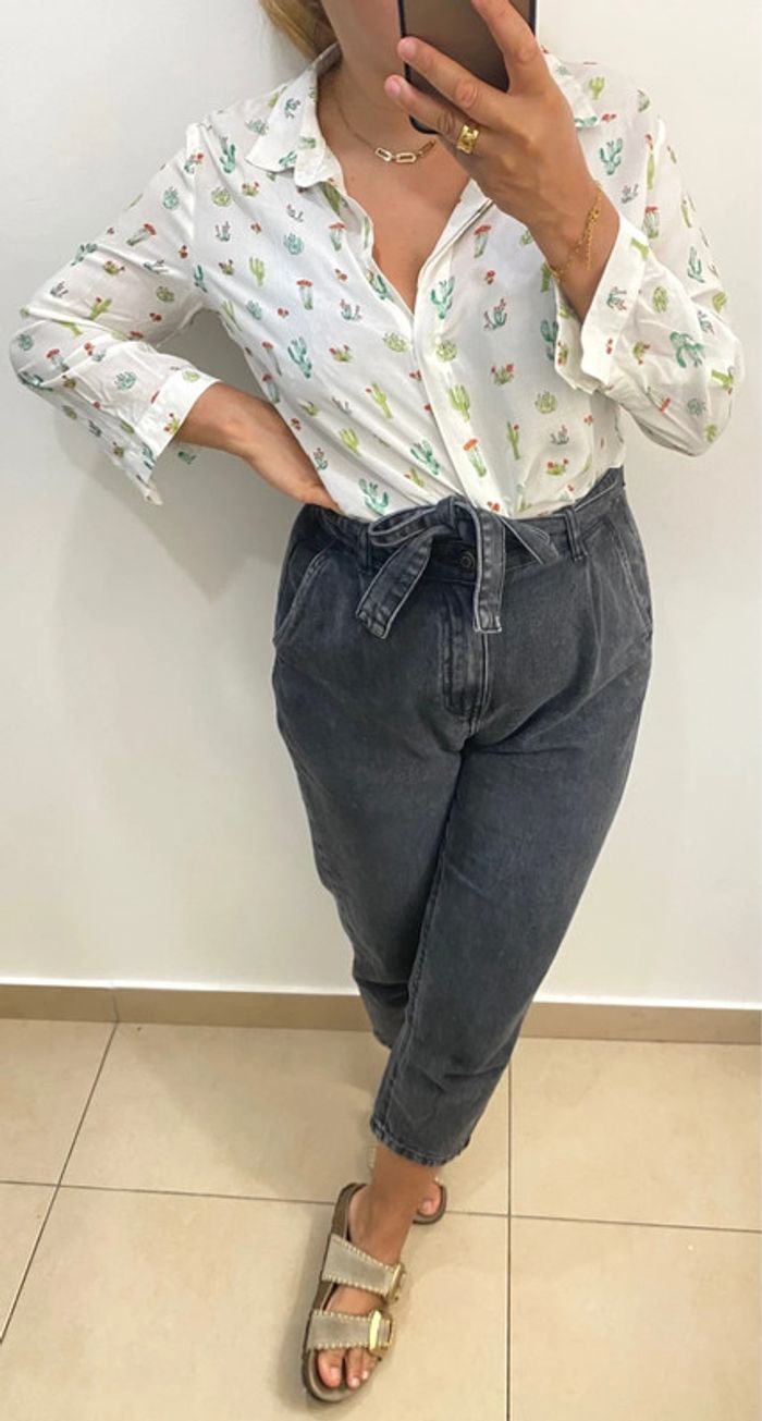 🌿Chemise légère imprimée 🌵 Taille M - photo numéro 4