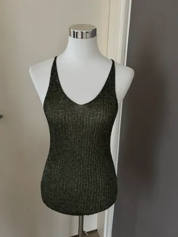 Liu Jo top, débardeur,haut pailleté, femme, taille S/36