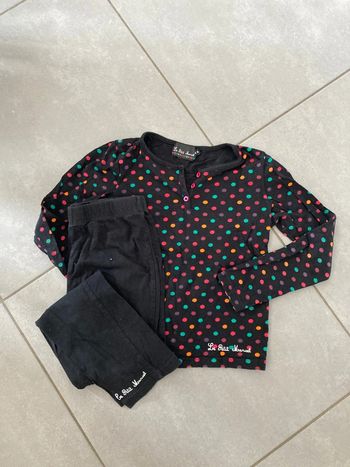 Le petit marcel pyjama pantalon haut vêtement nuit fille 8 ans