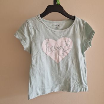 3 ans tee-shirt coeur happy