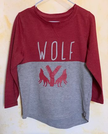 T-shirt manches longues imprimé « WOLF » Orchestra T4