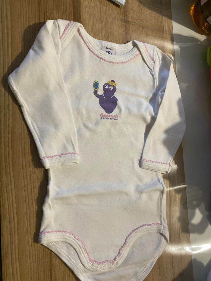 Lot de 6 body ML petit bateau fille 9 mois - photo numéro 12