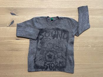 Pull léger gris United Colors of benetton 1-2 ans