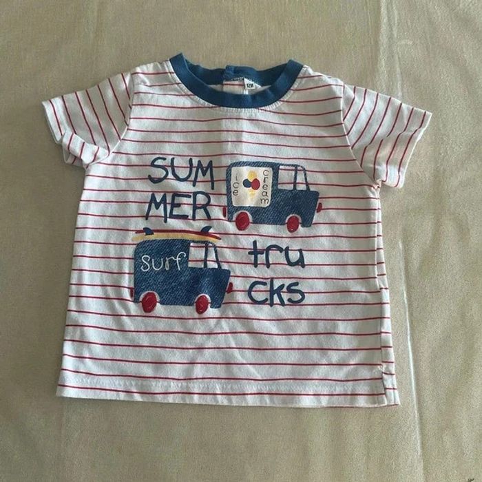 🌟 Ensemble t-shirt et short enfant "Summer Trucks" 🌟 - photo numéro 3