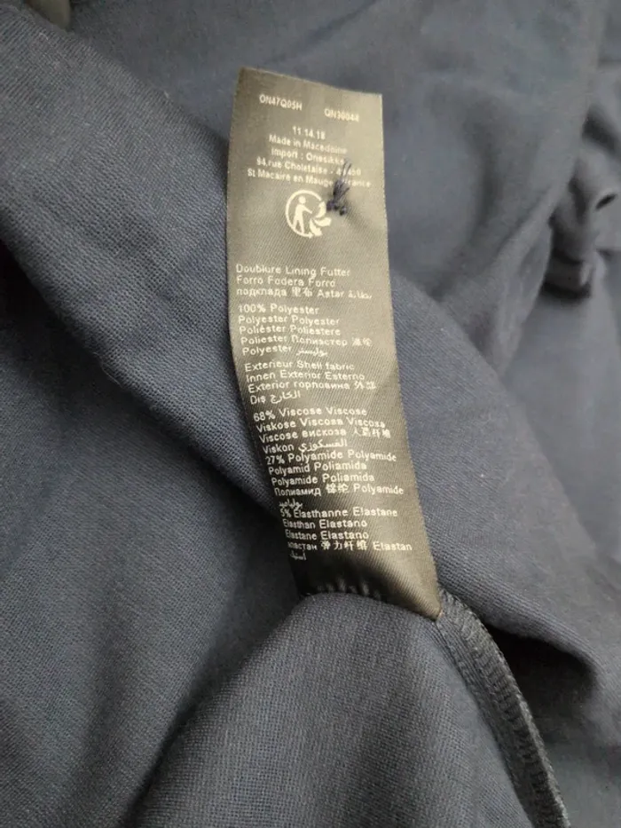 Robe I.Code – Taille 38 – Bleu marine – Dos nu - photo numéro 6