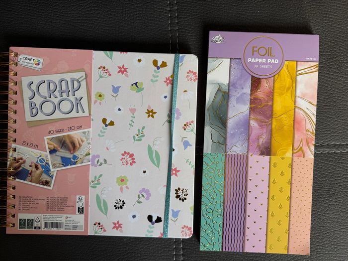 Album scrapbooking avec bloc note