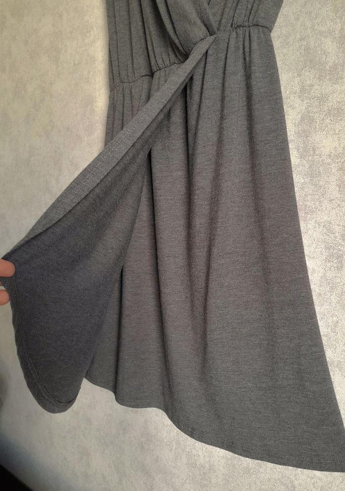 Robe portefeuille grise - Camaïeu - photo numéro 5