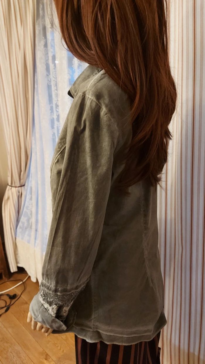 Chemise  chic gris Bottega t L - photo numéro 10