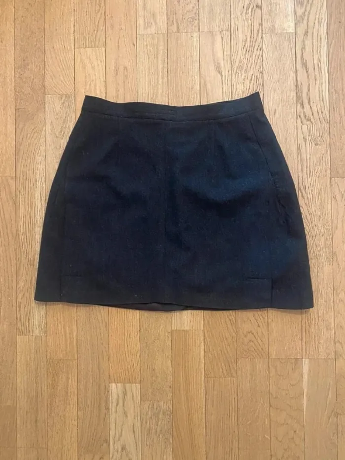 Mini jupe upcyclée grise Chi Kimlong taille 38 - photo numéro 7