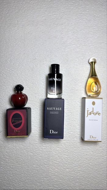 Sauvage +  j’adore + hypnotic poison