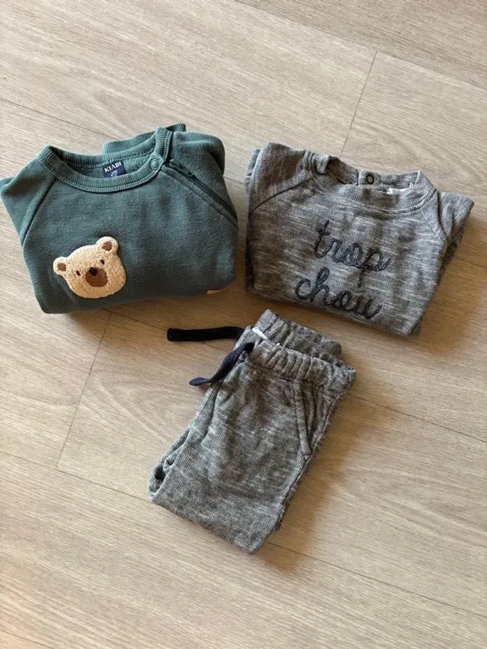 Lot combinaison et ensemble 12 mois