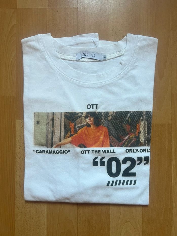 Tee shirt homme taille S blanc
