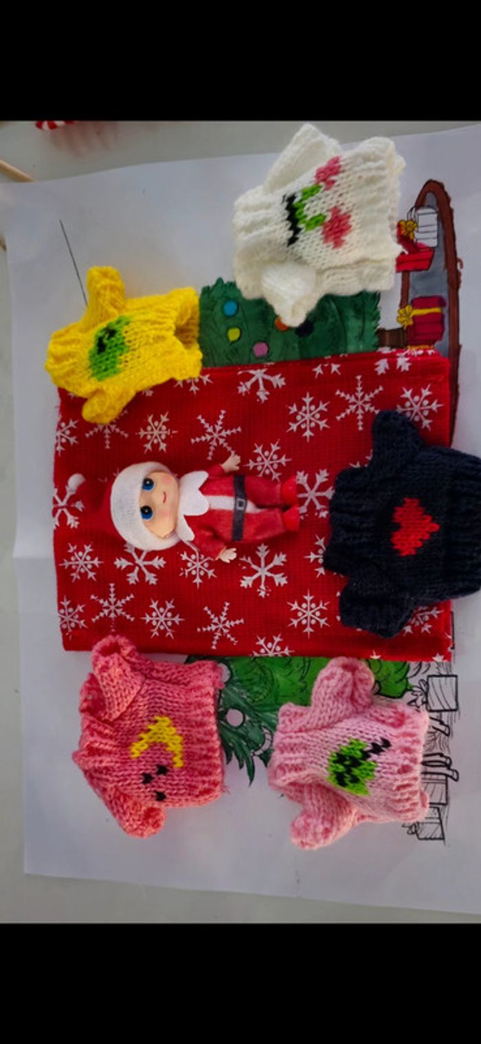 Bébé lutin farceur Rouge déguisement pere noel - photo numéro 2