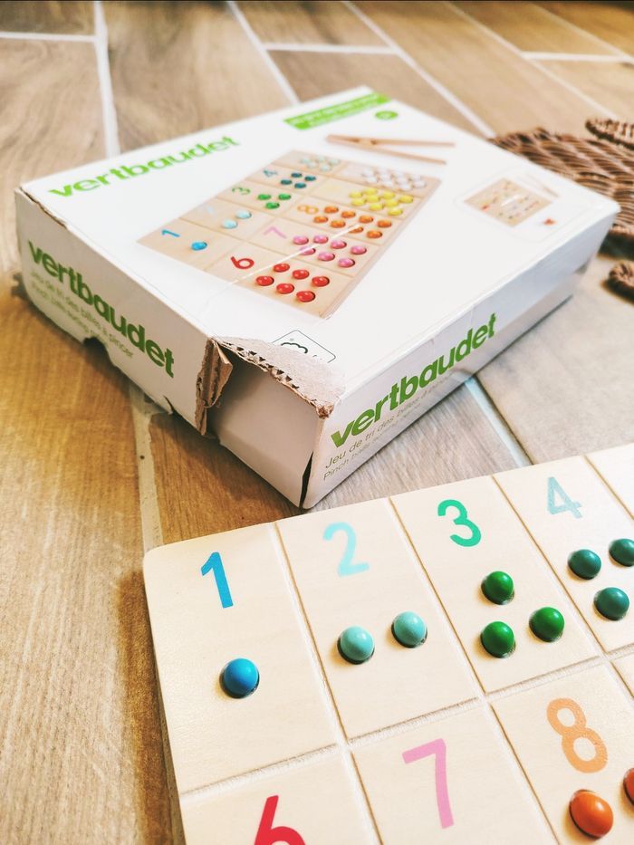 🌈Jeu de motricité-Tri des billes en bois marque Vertbaudet - photo numéro 4