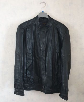 Veste simili cuir noire – Taille 40