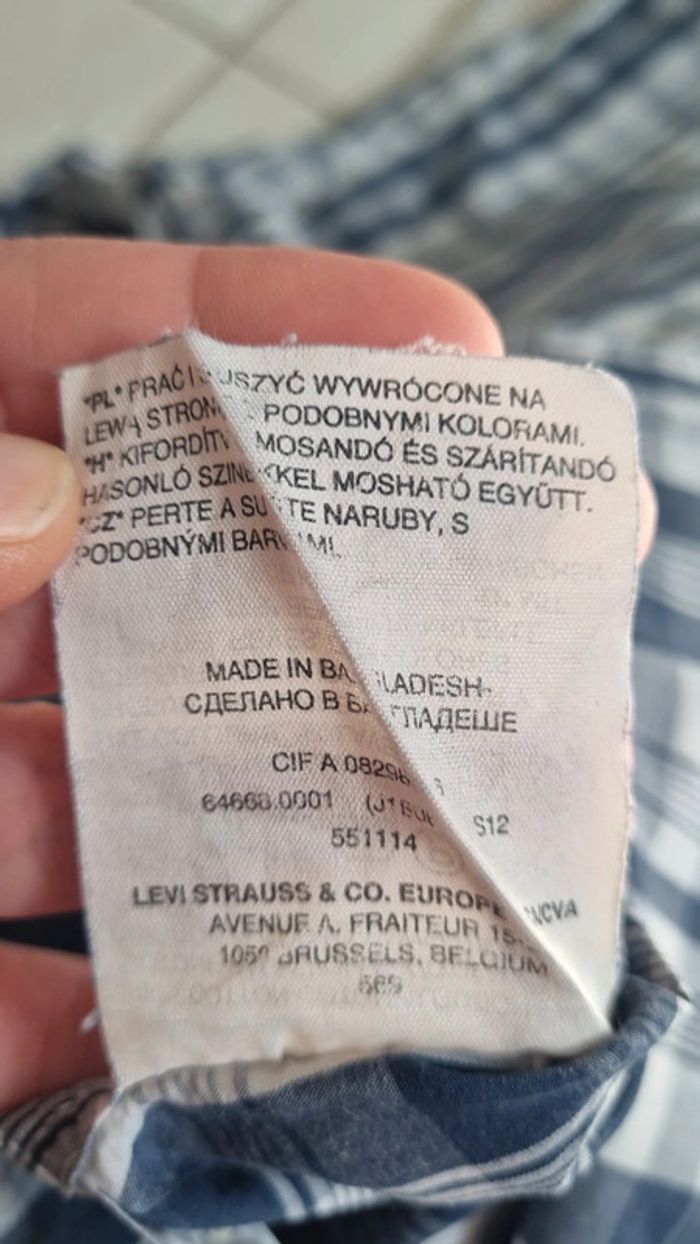 Chemise à carreaux Levi's manches courtes - photo numéro 7