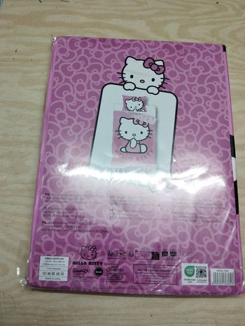 Parure de lit hello kitty taille 140/200 cm taille oreiller 63/63 cm